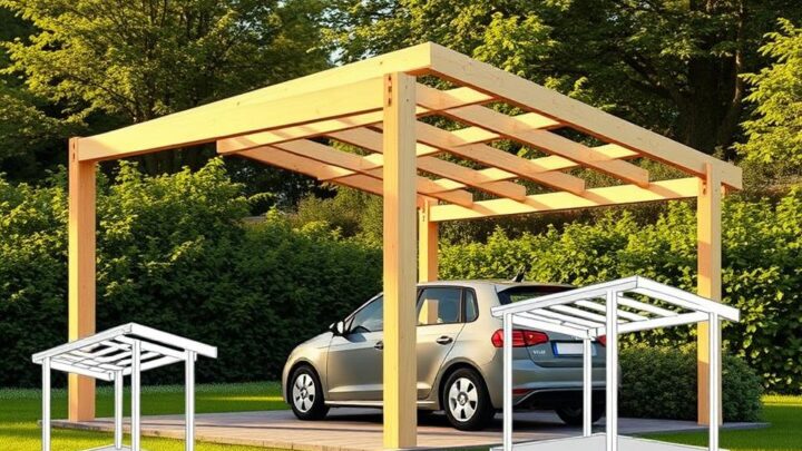 Anlehn-Carport selber bauen – Schritt für Schritt Anleitung
