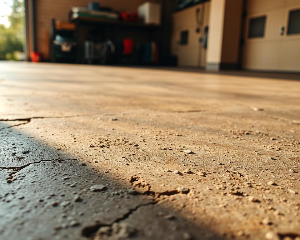 Betonboden Garage Detailansicht