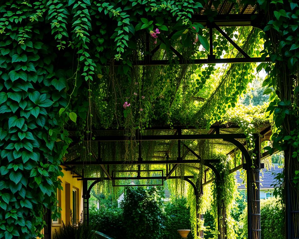 Carport Bepflanzung mit Kletterpflanzen