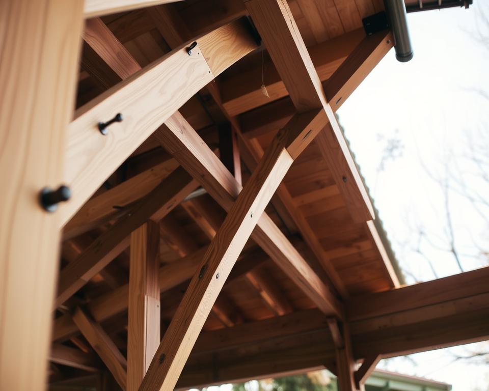 Carport Dachkonstruktion Montage