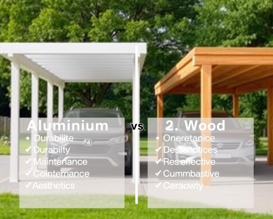 Carport Materialwahl Entscheidungskriterien
