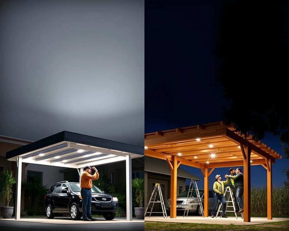 Carport Montage Vergleich