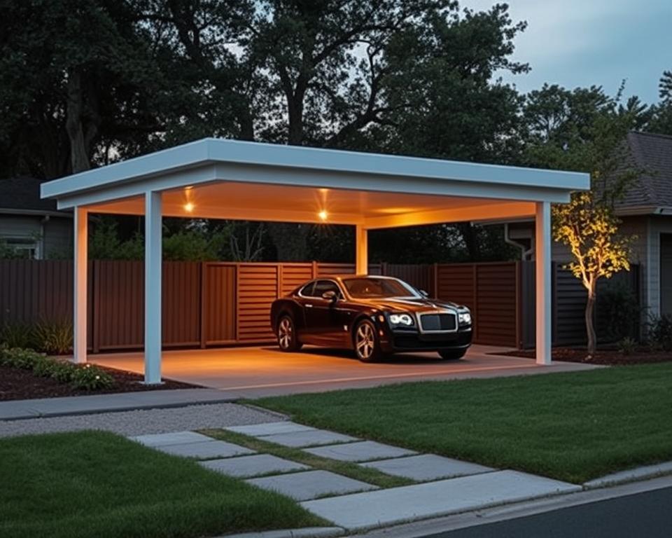 Carport Standortwahl Grundstücksgrenzen