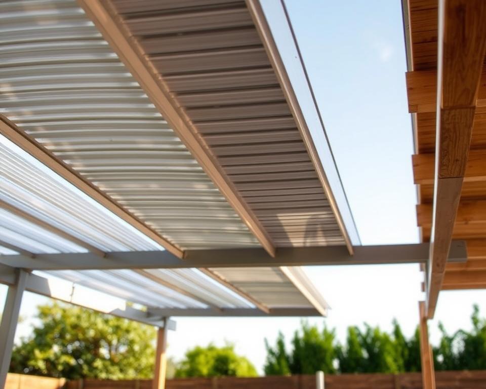 Carport-Überdachung Materialien Vergleich