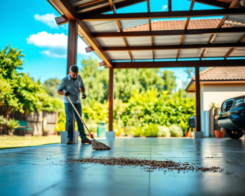 Carport Wartung und Reinigung