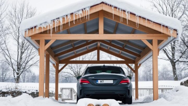 Carport winterfest machen – Schutz vor Kälte & Schnee