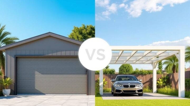 Garage oder Carport – Vor- und Nachteile