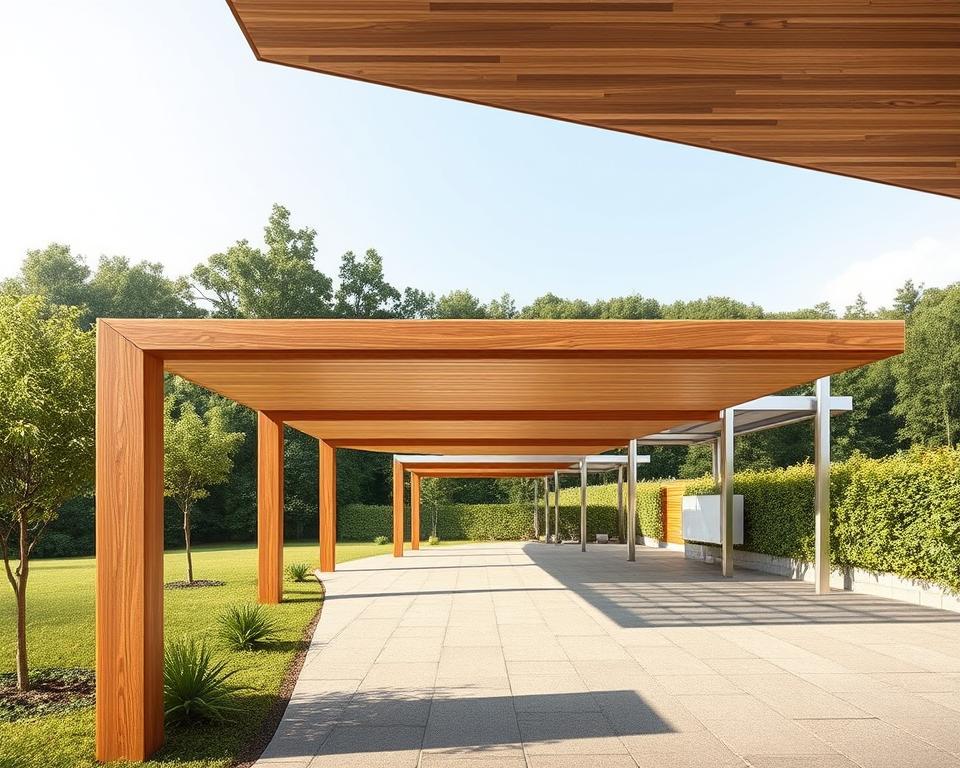 Nachhaltiger Carport Umweltvergleich