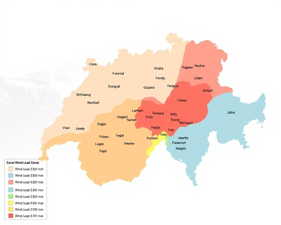 Regionale Windlastzonen Schweiz