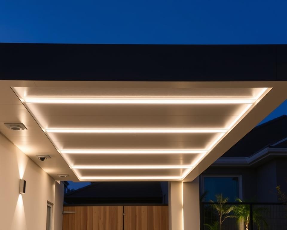 Smart Home Integration Carport Beleuchtung