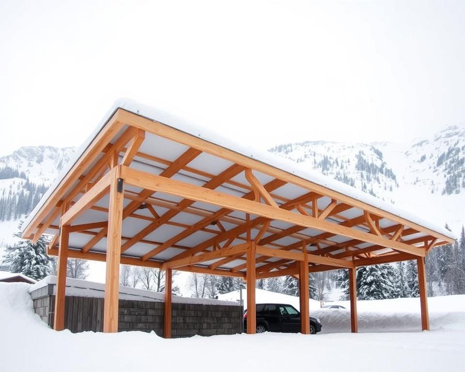 Statische Anforderungen Carport Winter