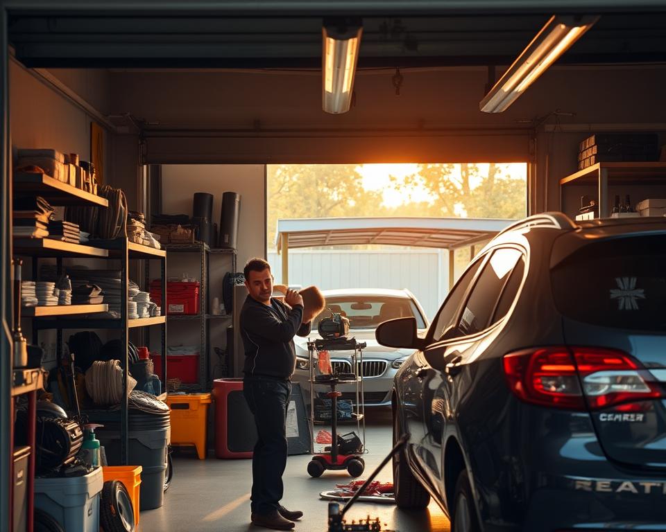 Wartung von Garagen und Carports
