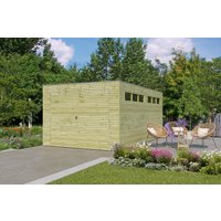 Fjordholz Holzgarage Modell QB-Line 15,30 m²