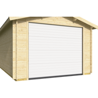 Fjordholz Holzgarage mit Carport Modell Bjarne 44