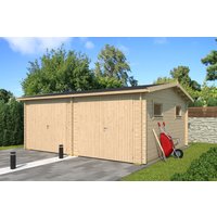 Fjordholz Doppel Holzgarage Modell Reinbeck 44