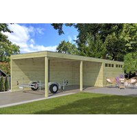 Fjordholz Holzgarage Modell QB-Line 15,30 m² + 600